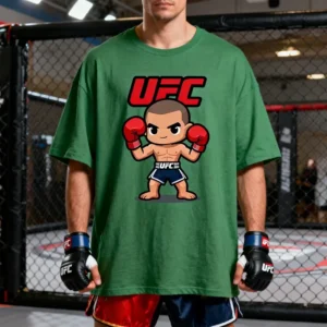 MOTO-2025 Men's Fashion Bestseller UFC Boxing Match Extreme Sports Enthusiasts Quick drying Breathable Short Sleeve Top