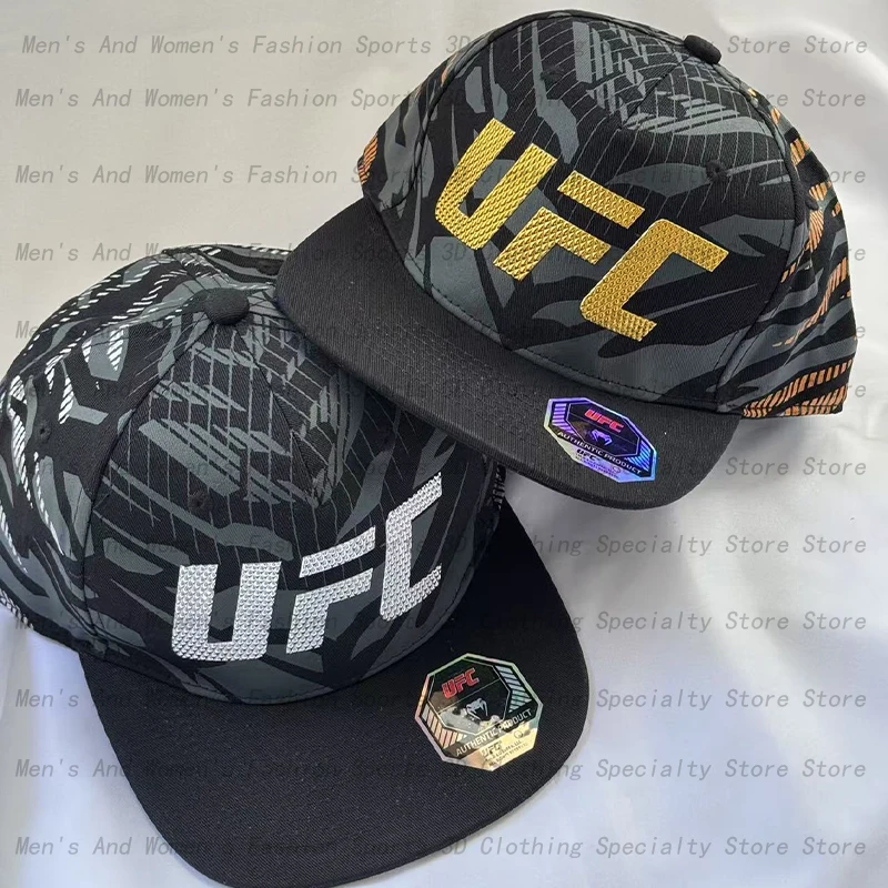 New UFC Boxing Match Hat Hot Selling Sun Hat Men's and Women's Extreme Sports Fighting Baseball Hat Adjustable Duck billed Hat